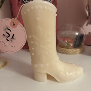 Cowboy cowgirl boot Candle